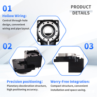 China Factory Kleine elektrische runde Hohlwelle Dreh plattform Plattenspieler 60mm Servomotor Dreh plattform