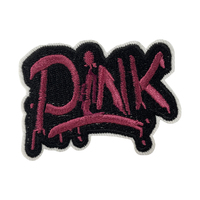 Nouvelles Broderies Thermocollantes 3D Scintillantes en Chenille, Motifs Cœur, Fleur et Léopard, Série Rose Mignonne, avec Décoration Logo pour Chapeaux