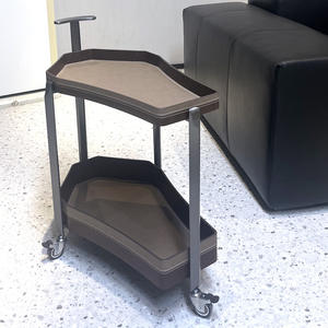 <span class=keywords><strong>Table</strong></span> d'appoint mobile minimaliste italienne, style <span class=keywords><strong>vintage</strong></span>, luxe léger, petite <span class=keywords><strong>table</strong></span> à <span class=keywords><strong>roulettes</strong></span> en bois et acier inoxydable, <span class=keywords><strong>table</strong></span> <span class=keywords><strong>basse</strong></span> - Product Image 2