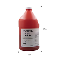 LOCTCET 271 1L Threadlocker Haute Résistance Anaérobie Rouge Lubrifiant Automobile Epoxy Cyanoacrylate Acrylique Adhésif Travail du Bois