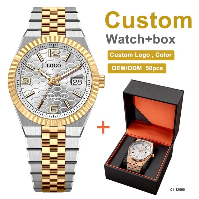 OEM/ODM Watch Manufacturer Wholesale Luxury Watch Custom Logo Montre Homme With Box De Luxe Luxo Classic Simple Dial Men Wrist