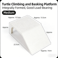 Plateforme de bain de soleil pour tortue d'eau peu profonde, rampe pour reptile semi-aquatique, décoration d'aquarium durable et écologique en ABS