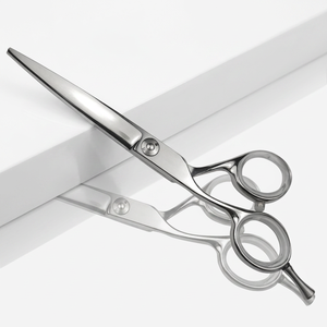 Ciseaux à cheveux professionnels en acier inoxydable, pointe acérée, pour droitiers, manche long, outils de coupe pour salon de coiffure - Product Image 1