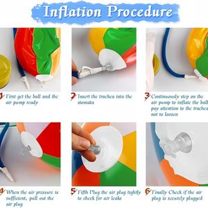 Ballons de plage gonflables personnalisés pour enfants et adultes, 12 pouces, jouets de plage en vrac pour jeux aquatiques, décorations pour fêtes de piscine d'été, fournitures - Product Image 3