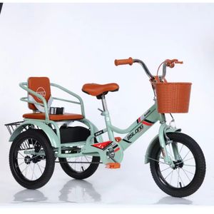 Tricycle pour enfants à double siège à prix d'usine à deux places pour enfants twins vélo 3 roues tricycle pour enfants - Product Image 4