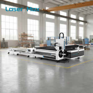 Machine de découpe laser à fibre 1500W pour tôles et tubes, 4050x2030mm, grande machine pour tubes ronds et carrés, une seule machine gère à la fois la tôle et les tubes. - Product Image 1