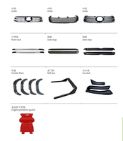 Kit de mise à niveau de pare-chocs de haute qualité pour HILUX 2016, comprenant calandre, barres de toit, marchepieds, passages de roues, barre anti-roulis, snorkel et protection moteur