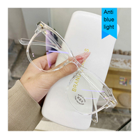 Lunettes de protection des yeux, montures optiques en plastique, verres anti-lumière bleue, blocs de verre, rivière, 1 pièce à la mode, unisexe
