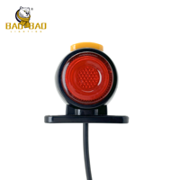BB2647 Mini LED feux de position latéraux lampe de signalisation de dégagement de Position arrière latérale rouge blanc ambre 12/24V pour camion remorque camion
