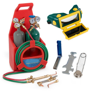 Kit de chalumeau oxyacétylénique Wq 01, boîte à outils portable pour la découpe et la soudure à usage industriel avec gaz oxygène et acétylène - Product Image 4
