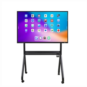 Prix d'usine ZDHQ 85 -100 pouces Tableaux blancs intelligents 4K avec fonction de co-partage d'écran sans fil pour réunions d'affaires Système Android Écran plat portable - Product Image 1
