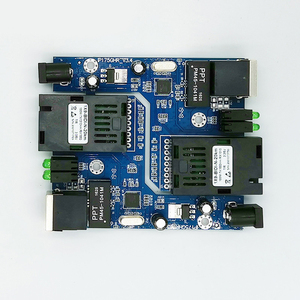 มินิไฟเบอร์ออปติกสวิทช์อีเธอร์เน็ต 1 คู่ 100Mbps อีเธอร์เน็ตเร็วไฟเบอร์สื่อตัวรับส่งสัญญาณโหมดเดียวไฟเบอร์ออปติกสวิทช์ SC 20 กม. - Product Image 1
