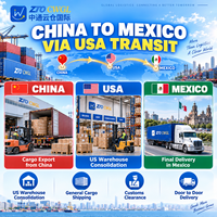 Transitaire Chine-Mexique via les États-Unis : Retrait en usine, Reconditionnement, Étiquetage et Livraison DDP porte-à-porte