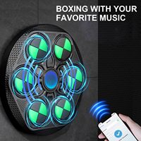 Machine de boxe musicale LED intelligente murale avec 8 modes de jeu électronique pour adultes et enfants (matériau PP)