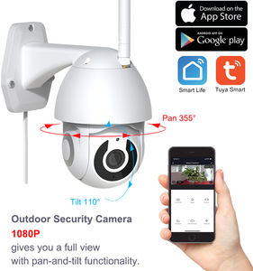Câmera de Segurança Inteligente Tuya com Visão Noturna 3MP 2K HD 1080P <span class=keywords><strong>CCTV</strong></span> Dome PTZ 360 Externa Sem Fio com Alarme de Movimento - Product Image 3