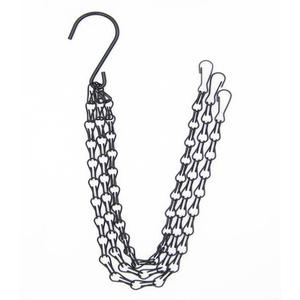 Hot Selling Durable Garden Supplies 3 Point Gardening Plant Flower Pot <strong>Basket</strong> <strong>Hanging</strong> <strong>Chain</strong> with Hooks - Product Image 1