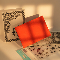 KAMEI Dossier de gaufrage 3D en plastique pour la création de cartes, DIY Scrapbooking, Dossier de gaufrage Fleurs pour loisirs créatifs en papier
