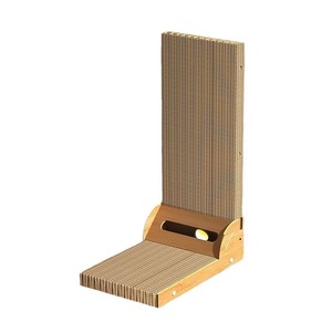 Rascador para Gatos de Papel Ecológico Clásico Moderno en Forma de L, Rascador Vertical para Gatos, Estable y Resistente al Desgaste, 60 cm - Product Image 1