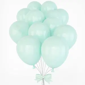 Pastel nane balonlar işık soluk nane balonlar doğum günü, düğün ve nişan parti süslemeleri, çocuklar parti