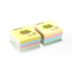 Comix Easy <b>Sticky</b> <b>Notes</b> D5005 3x3 Colorful Memo Pad With Adhesive For Office And School Use - Product Image 1