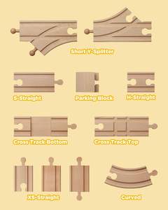 Treno in legno binario espansione <span class=keywords><strong>Thomas</strong></span> sistema ferroviario in legno binari in legno per i bambini - Product Image 4