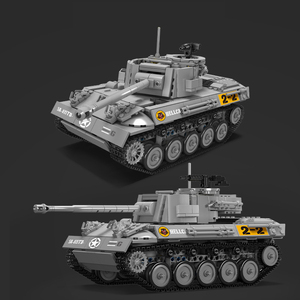 Serie militare 20032 <span class=keywords><strong>cacciacarri</strong></span> del gatto infernale Puzzle modello di blocco MOC per bambini Set di blocchi di plastica giocattolo regalo - Product Image 3