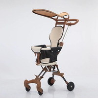 Poussette bébé pliable et légère en lin, format avion, pour les voyages et l'usage quotidien jusqu'à 20 kg, cadeau idéal pour nouveau-né