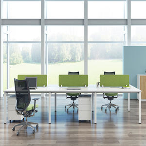 도매 사무실 가구 워크스테이션 디자인 파티션 <span class=keywords><strong>6</strong></span> 사람 사무실 컴퓨터 테이블 프레임 - Product Image 3