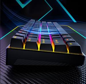 Mini Teclado Mecánico para Juegos con Cable, 61 Teclas, Teclas ABS, 60%, Compatible con Portátiles y Computadoras de Escritorio, Venta al por Mayor, Inglés, Plástico - Product Image 4