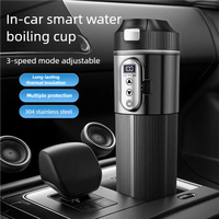 Nouvelle tasse chauffante intelligente pour voiture 500 ml avec chauffage rapide 12V 24V, bouteille d'eau électrique portable pour voyage et SUV