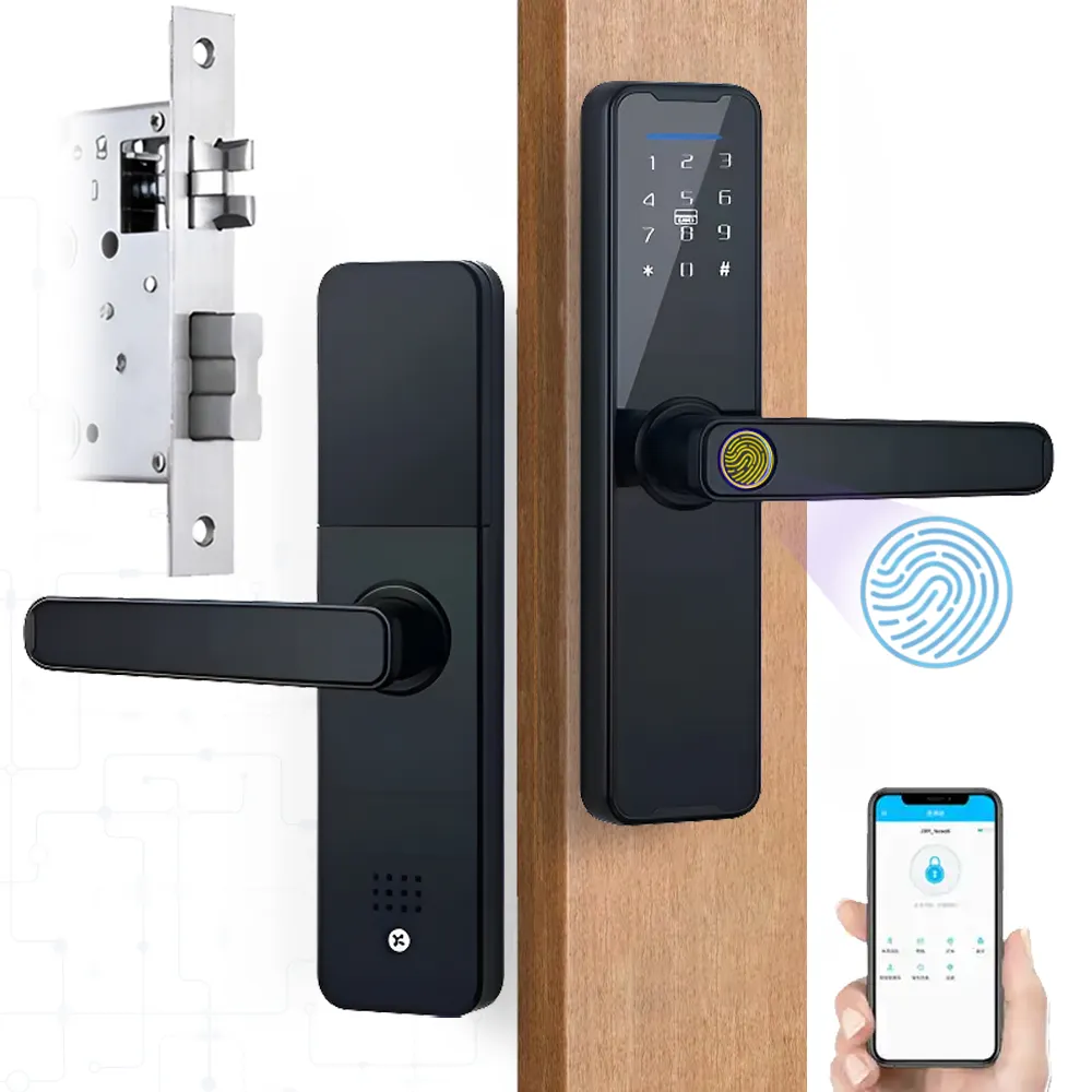 Elock ES242F serratura intelligente per serratura intelligente per app tuya serratura per porta serratura per impronte digitali