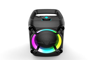 Ready Goods Caisson de basses portable de 4 pouces pour audio domestique 5W Mini haut-parleur d'éclairage LED RVB Booboxes à piles pour home cinéma - Product Image 4