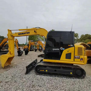 Komatsu Pc70 de bonne qualité, mini pelles hydrauliques sur chenilles d'occasion de 7 tonnes, Pc70-7 70-8, godets de seconde main - Product Image 4