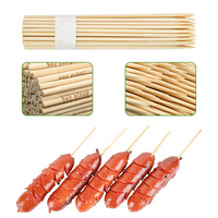 Brochettes de barbecue en bambou biodégradables personnalisées avec logo, sûres et écologiques, pour barbecue