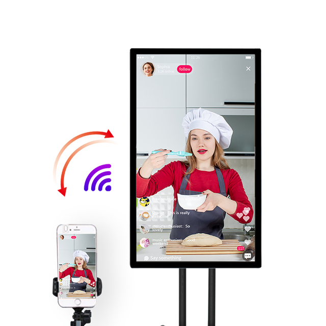 Big Screen LCD Touch Interactive Mobile Live Streaming Equipment for Tiktok Ins youtube Live Show