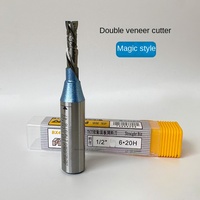아덴 TCT 이중 베니어 양날 스파이럴 커터 하이라이트 플레이트 초경합금 65HRC ODM 맞춤형 목공 밀링 커터