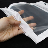 Sac à fermeture éclair recyclé avec logo personnalisé, sac à fermeture éclair biodégradable en EVA PE pour l'emballage des vêtements