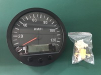 Speedometer Elektronik 140mm untuk Truk, Jarak Tempuh Total Dapat Diatur, Mendukung Pulse CANBUS J1939