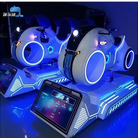 Machine de jeu de course VR 9D pour parc d'attractions et aire de jeux intérieure, avec simulateur de moto et de voiture VR, jeu de course Moto VR