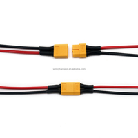 Amass XT60 Connecteur mâle à femelle Adaptateur de charge Câble convertisseur Câble 20AWG 150mm Fil pour batterie RC