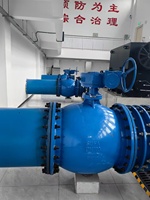 Vanne à boisseau sphérique hydraulique à double excentrique, raccordement à brides, taille de port 4 pouces, joint EPDM, basse température
