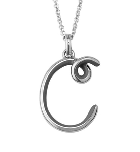 Milskye semplice moda gioielli raffinati per le donne in argento 925 14k oro <span class=keywords><strong>lettera</strong></span> <span class=keywords><strong>C</strong></span> <span class=keywords><strong>collana</strong></span> ciondolo mezza smalto cobalto ciondolo <span class=keywords><strong>collana</strong></span> - Product Image 4