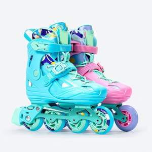 Amérique patinoire 4 PU led roues petite grande taille <span class=keywords><strong>action</strong></span> sûre durable roller quad patins - Product Image 2