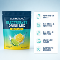 Mélange de Boissons Électrolytiques Marque Blanche 16 Sachets Hydratation 8 Vitamines & Minéraux OEM ODM Vente en Gros