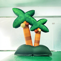 Usine scène décoratif gonflable cocotier Performance géant gonflable plante accessoire gonflable arbre fond