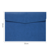 Porte-documents A4 personnalisé Canhao avec logo, pochette de rangement, étui pour bureau, école, maison, sac à documents en PU écologique avec fermeture à boucle