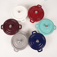 Design minimaliste mode personnalisée 8oz 16oz ustensiles de cuisine en fonte émaillée casseroles pour faire frire des œufs ou des bocaux d'assaisonnement