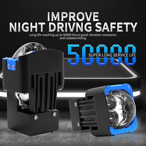 Mới đến clj7s <span class=keywords><strong>1</strong></span>.6inch Mini ma trận mô-đun LED Đèn pha những người khác xe ánh sáng phụ kiện 116W bi-led ống kính máy chiếu cho TOYOTA - Product Image 6