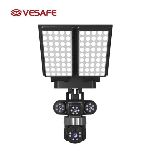 VESAFE Solar PTZ Camera 12MP Outdoor 360 Degree Panoramic 4G/WiFi Remote View Monitor with Cloud Storage