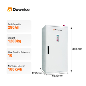 Dawnice nouvelle armoire de batterie de stockage d'énergie industrielle et commerciale 100kW à haute tension refroidie par air pour l'extérieur 100kW - Product Image 2